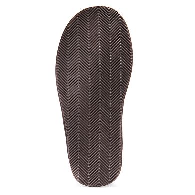 MUK LUKS Dave Men's Printed Berber Suede Scuff Slippers