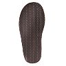 muk luks men's leather berber fleece slippers