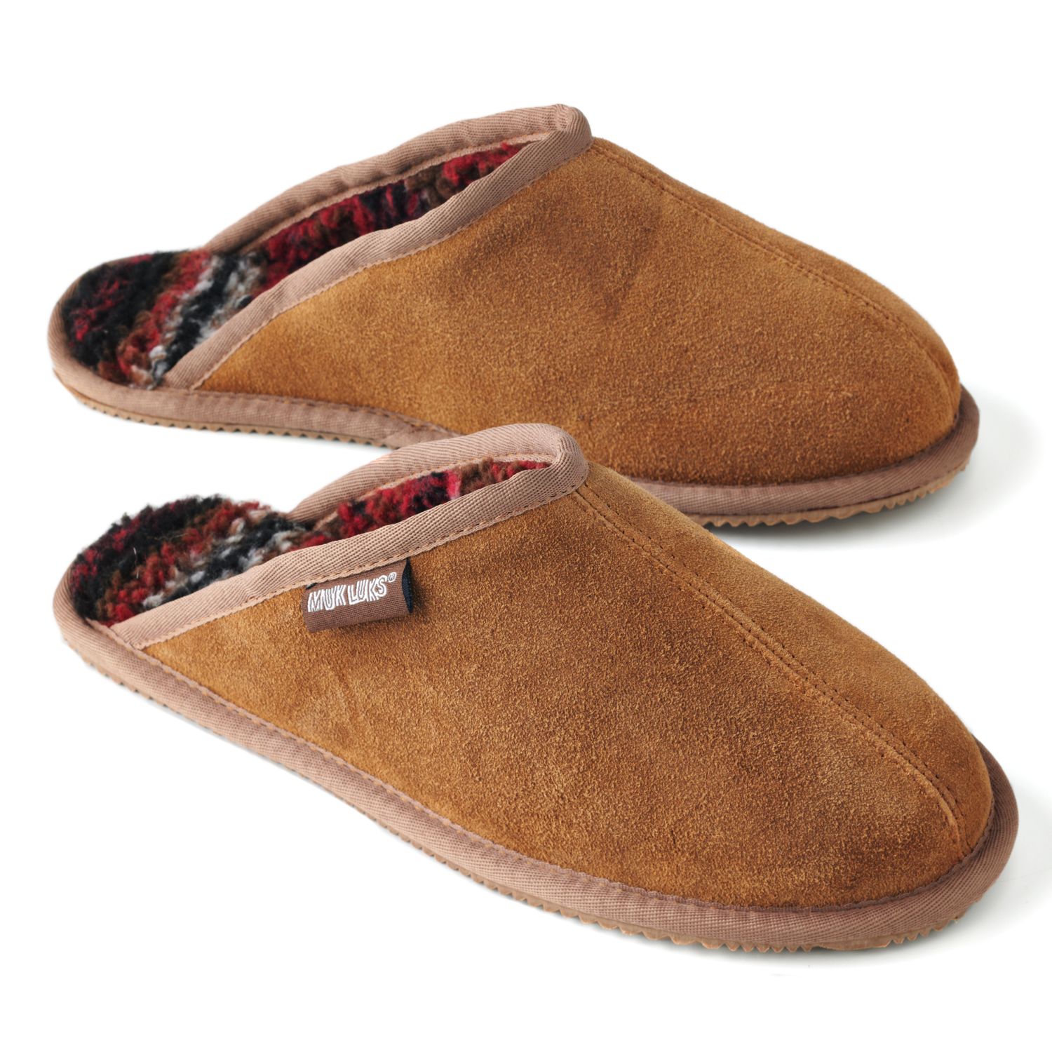 leather scuff slippers