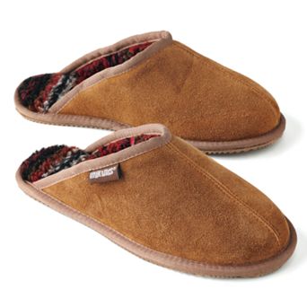 MUK LUKS Dave Men's Printed Berber Suede Scuff Slippers