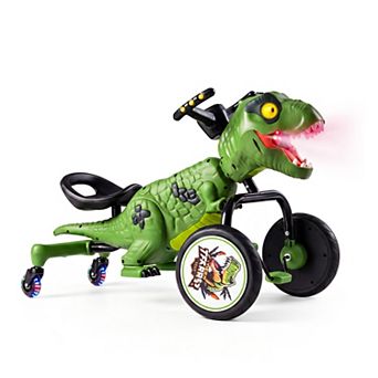 Costway Dinosaur Drift Tricycle with Lights, Spray, Roar Sound, 360° Spin Mode for Kids