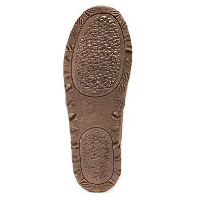 MUK LUKS Paul Men's Printed Berber Suede Moccasin Slippers