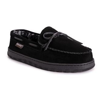 MUK LUKS Paul Men's Printed Berber Suede Moccasin Slippers