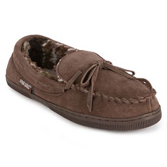 MUK LUKS Paul Men's Printed Berber Suede Moccasin Slippers