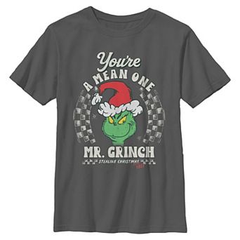 Boys 6-20 Dr. Seuss The Grinch You're A Mean One Graphic Tee