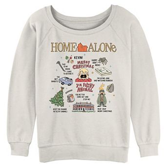 Juniors' Home Alone Movie Quotes Graphic Pullover