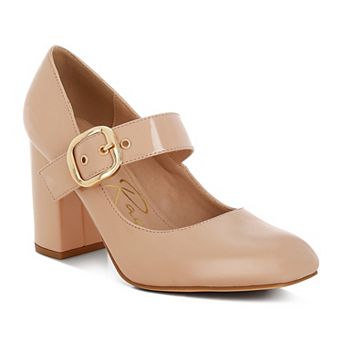 London Rag Primula Women's Block Heel Mary Jane Heels