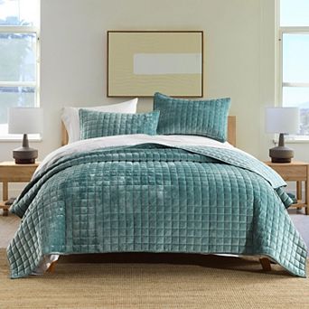 Reversible Patchwork Cotton Quilt Set Boho Lightweight Bedding With Shams
