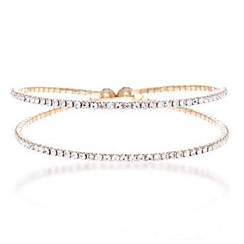 Two Row Crystal Bracelet
