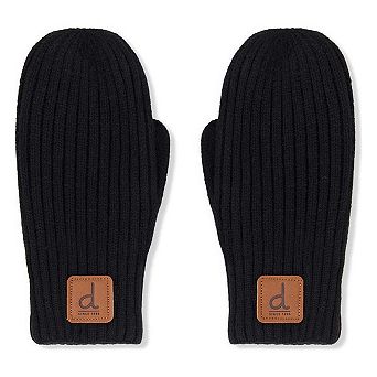 Knit Mittens Black, Ages 10 to 14