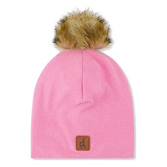 Baby Jersey Hat With Pompom Pink