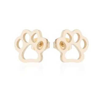 CharmedPaw Paw Print Stud Earrings