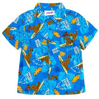 Scooby-Doo Hawaiian Button Down Shirt