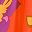 Floral Orange Purple