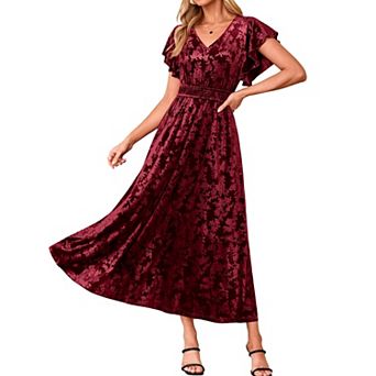 Womens Fall Wedding Guest Dress