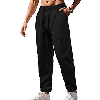 Men's Quick Dry Drawstring Waist Casual Jogger Pants