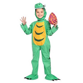 Children's Unisex Dinosaur Realistic Costume, Green, Toddler
