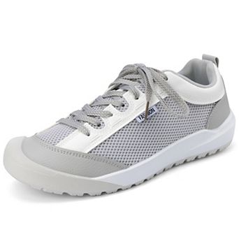 Men's Breathable Mesh Sneakers Rugged Low Top Walking Hiking Shoes