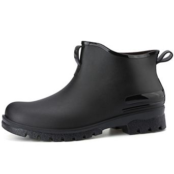 Men's Short Rain Boots Waterproof Thick Sole Rain Shoes