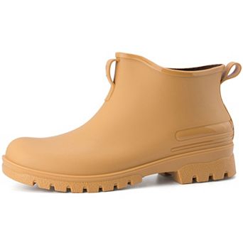 Men's Short Rain Boots Waterproof Thick Sole Rain Shoes