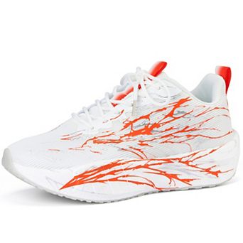 Men's Printed Knit Lace Up Athletic Running Sneakers Lightweight Anti Slip Shoes