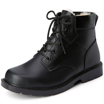 Women's Lace Up Flat Waterproof Warm Ankle Snow Boots