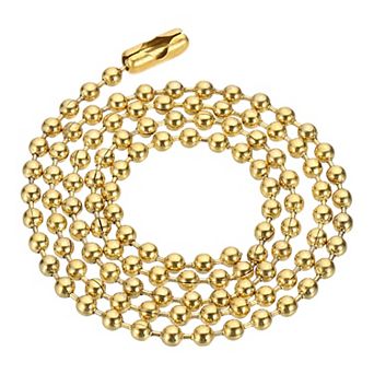 0.12'' Beaded Chain Necklace, Bead Ball Chain Necklace Y2K Punk Necklace
