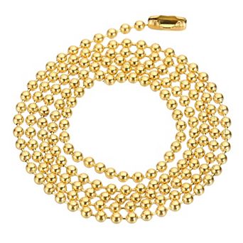 0.08'' Beaded Chain Necklace, Bead Ball Chain Necklace Y2K Punk Necklace