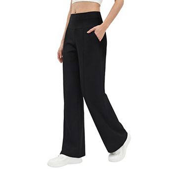 Womens Wide Leg Yoga Pants Stretchy High Waist Lounge Trousers