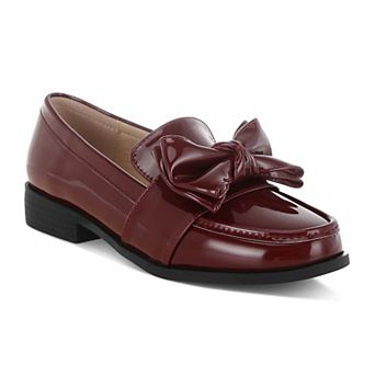 London Rag Araminta Women's Bow Accent Loafers