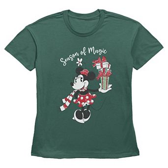 Women's Disney's Minnie Mouse Christmas Season of Magic Graphic Tee