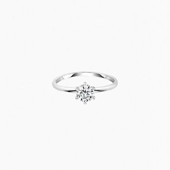 Sterling Silver Bree Ring Dainty Crystal Ring Trendy Minimalist