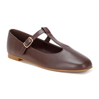 London Rag Velsna Women's Pin Buckle Ballet Flats