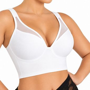 YAHAIRA Women's Longline Plunge Bra Smoother