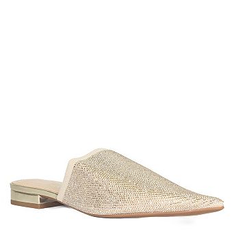 A chic pointed-toe slip-on silhouette mule