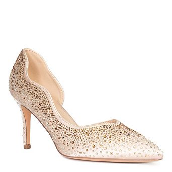 Rhinestone D’Orsay Pump