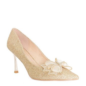 Embellished Pointed-Toe Pump