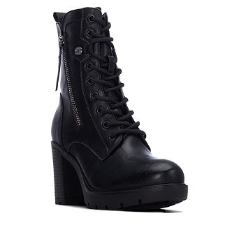 Women's Combat Heeled Ankle Booties Refresh Collection By XTI 176073