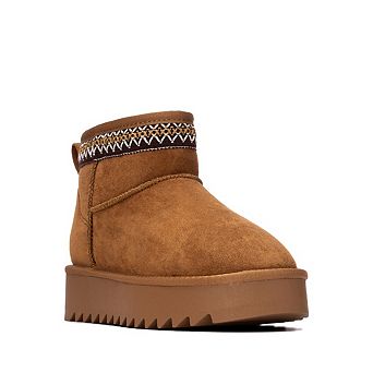 Women's Platform Suede Ankle Booties Refresh Collection By XTI 176017