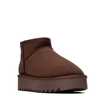 Women's Casual Platform Suede Ankle Booties Refresh Collection By XTI 176259