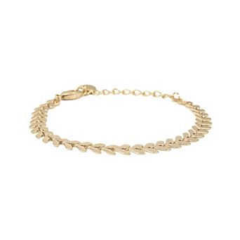 Elara Chevron Link Bracelet Dainty Trendy Statement