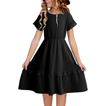 Sleeve Lace Dress Summer Girls