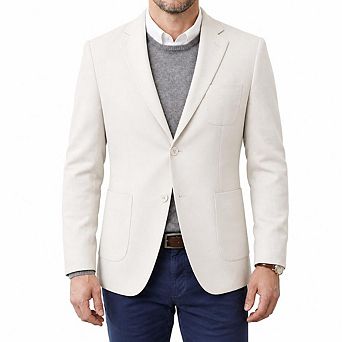 Mens Linen Blend Suit Patch Pocket Full Lining Lightweight Suit