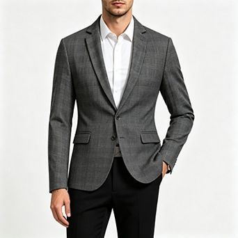 Men's Casual Single Button Wool Blend Blazer