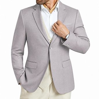 Men's Single Button Contrast Casual Suit Jacket
