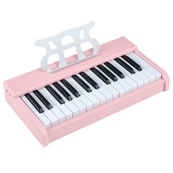Costway 30 Keys Kids Piano Keyboard with Removable Music Stand, One-key Start Function