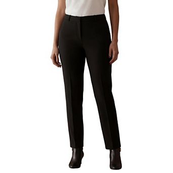 Jessica London Women's Plus Size Bi-Stretch Straight Leg Pant