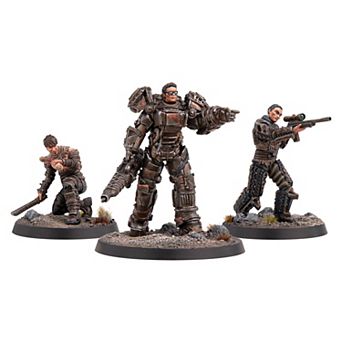 Fallout Miniatures Raiders Big Fish Far Harbor Wave 3 pc Resin Figures & Bases