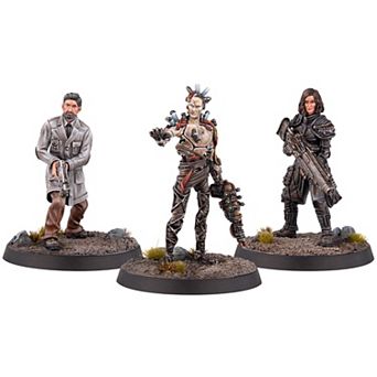 Fallout Miniatures Institute Arcadia Renegades Far Harbor Wave 3 pc Resin Figures & Bases