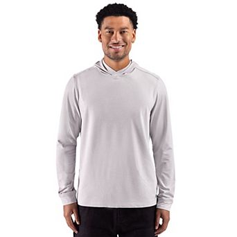 Cutter & Buck Adapt Recycled Soft Knit Stripe Mens Big & Tall Hooded Pullover